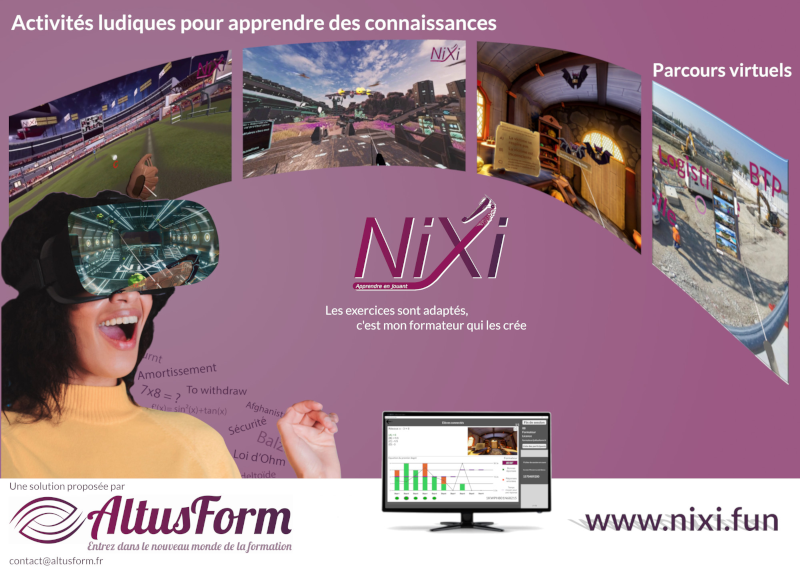Réalité virtuelle avec NIXI