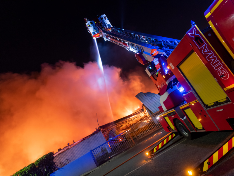 SDIS 77 - Incendie industrie