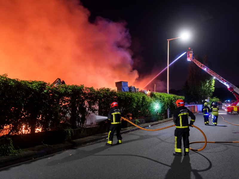 SDIS 77 - Incendie pavillon